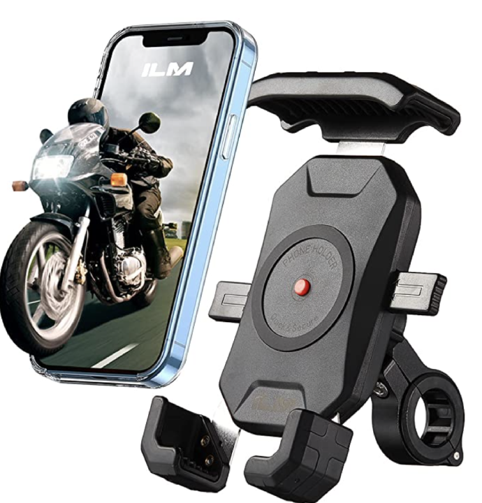 Soporte universal para teléfono de moto,One Touch Lock Soporte para teléfono de moto