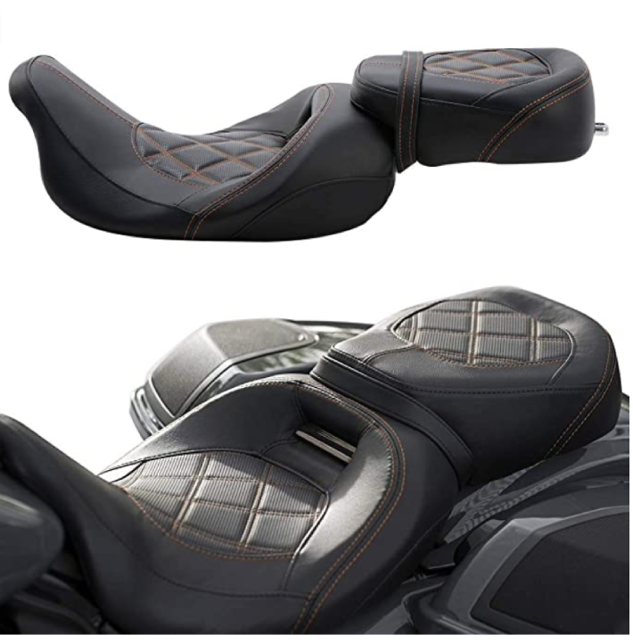 Passenger Motorcycle Seat Fit for Harley Touring Road King Special FLHRXS 09-20 Road Glide 09-13,15-20 Road King 09-20 18