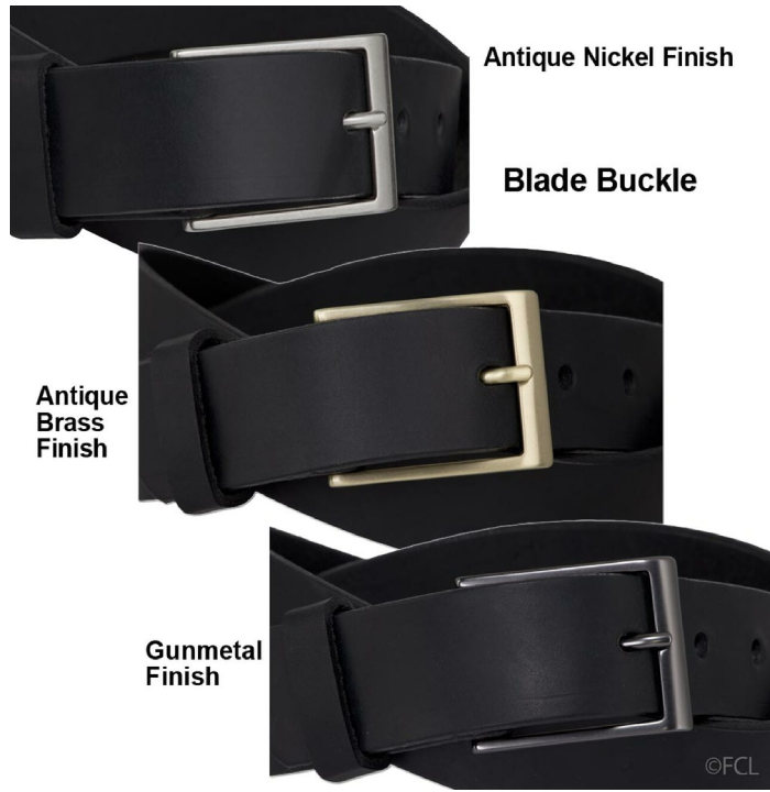 Fox Creek Leather Black Belt