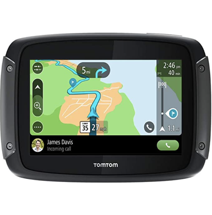 TomTom Rider 550 Dispositivo di navigazione GPS per moto, 4,3 pollici, con mappe mondiali, specifico per moto