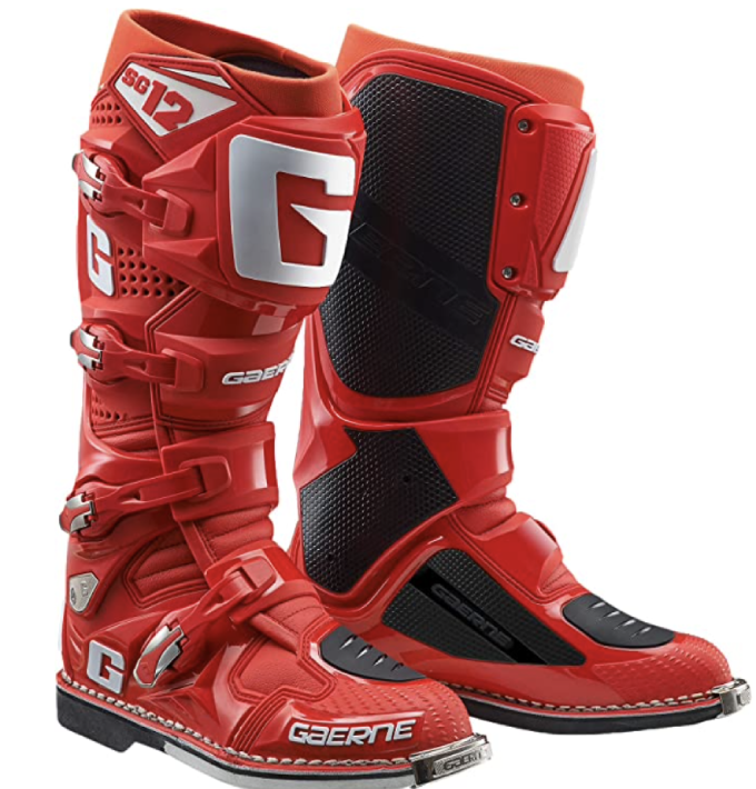 Gaerne SG-12 Offroad MX Motocross Botas Dirt Todo Rojo