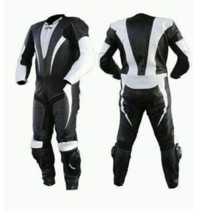 Motorcycle New Black Leather Track Racing Suit CE Approved Protection