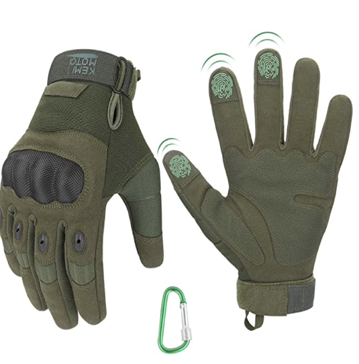 Guanti tattici, guanti militari touchscreen con nocche rigide