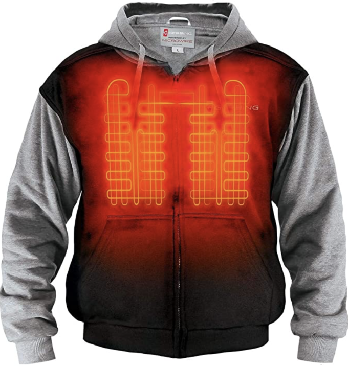 Gerbing Gyde Hoodie Unisex - Sweatshirt à chaleur électrique - Veste chauffante pour moto