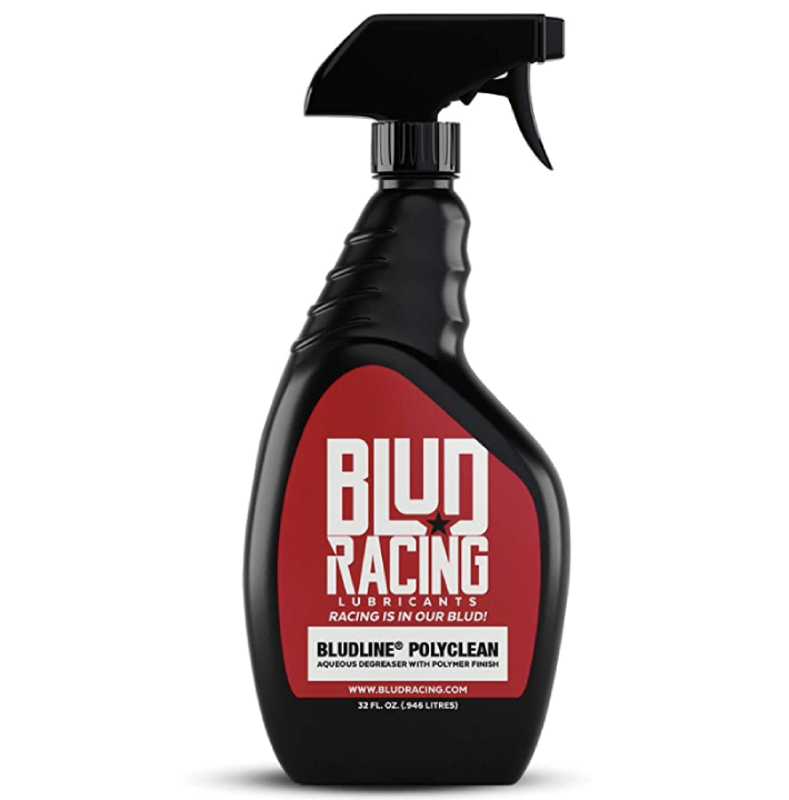 Blud Racing Bludline PolyClean Aqueous Degreaser with Polymer Finish 32 oz Spray for Motorcycles