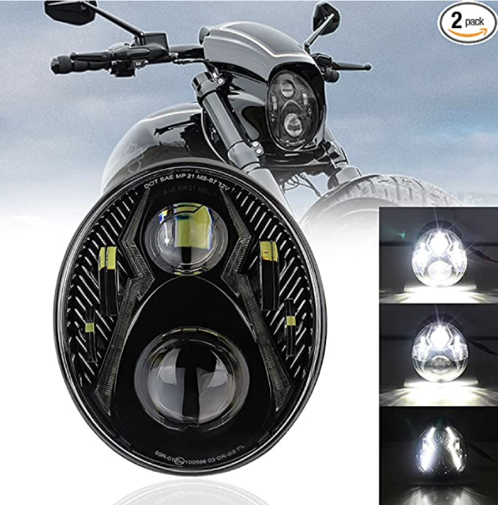 KUQIQI 2018 UP Softail Breakout 114 FXBR FXBRS Motorcycle Led Headlight Replacement Headlamp