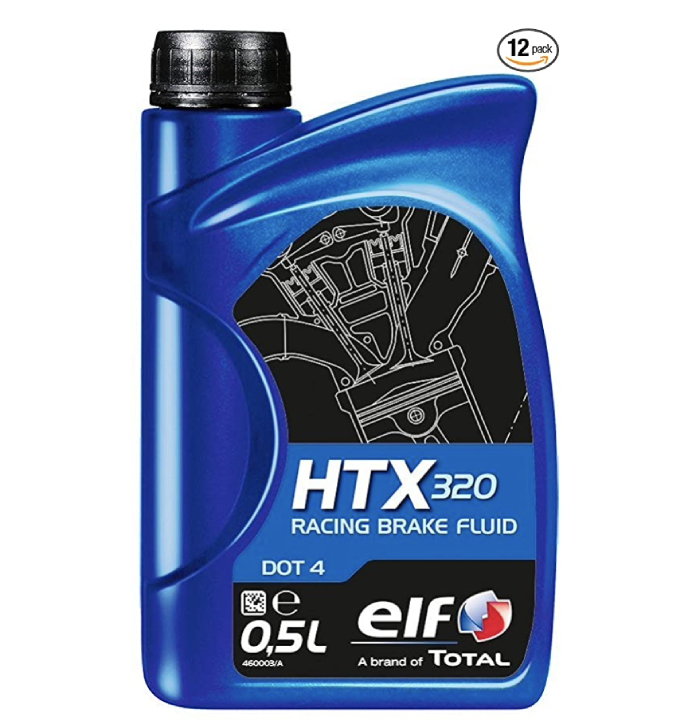 Total 202540-12PK ELF HTX 320 DOT 4 Brake Fluid-0.5L(Pack of 12)