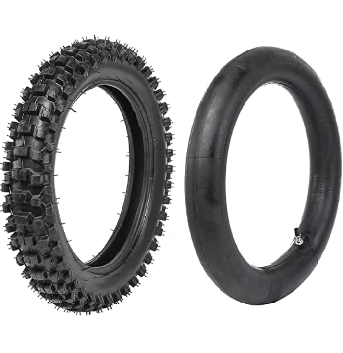 Tire Inner Tube Set, 90_100‑14in Universal Rubber Tire Inner Tube Kit for Pit Pro Trail Dirt Bike