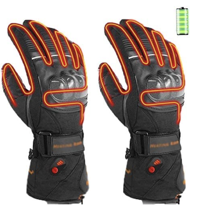 Heated Glove Electric Heated Gloves Motorcycle Electric Heating Gloves, Waterproof Touch Screen Wear-Resistant Outdoor Arthritis Hand Warmer