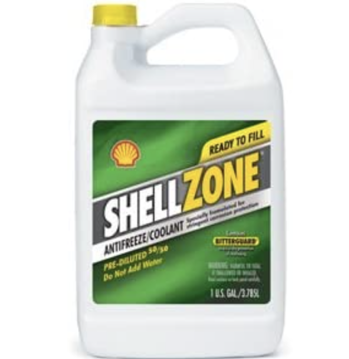 ShellZone Vorverdünntes Frostschutzmittel 50_50_Motorkühlmittel, formuliert für strengen Korrosionsschutz